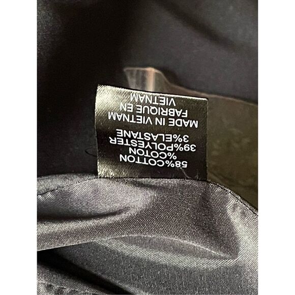 S2 Tahari Dark Blue Denim Jean Stretch Blazer Jacket Size Small - Picture 4 of 6